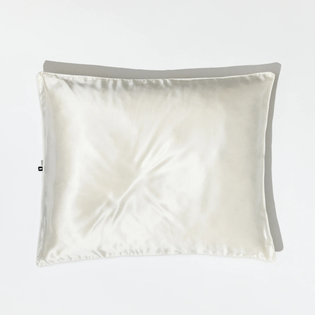 Silk/Cotton Pillowcase White — The Skin Wardrobe