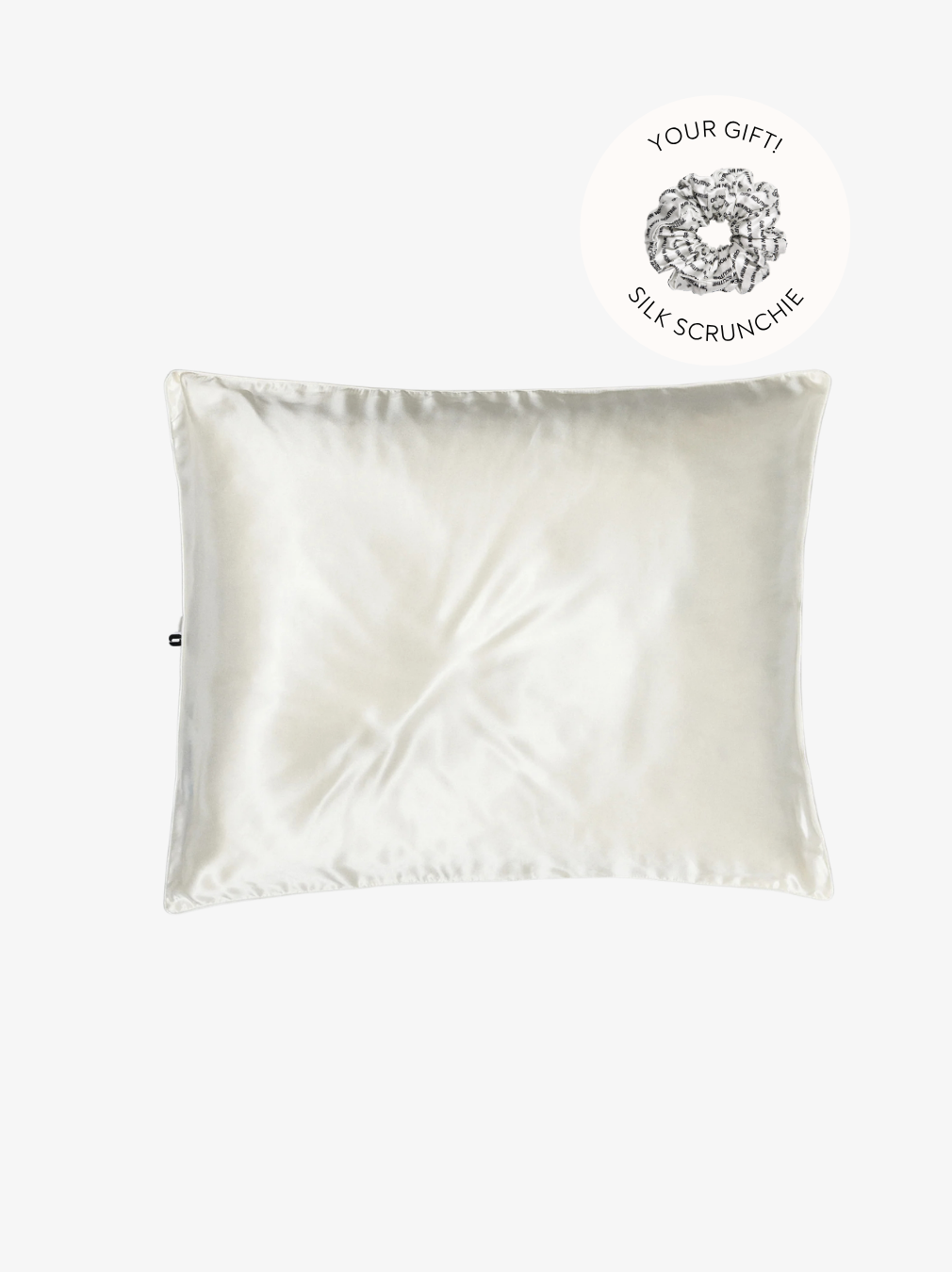 Silk/Cotton Pillowcase - White