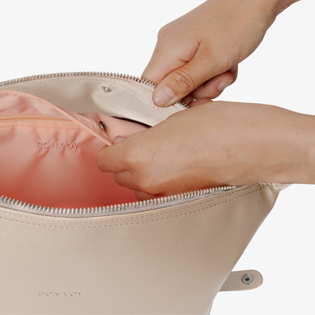 Toiletry Bag (Compact) - Beige