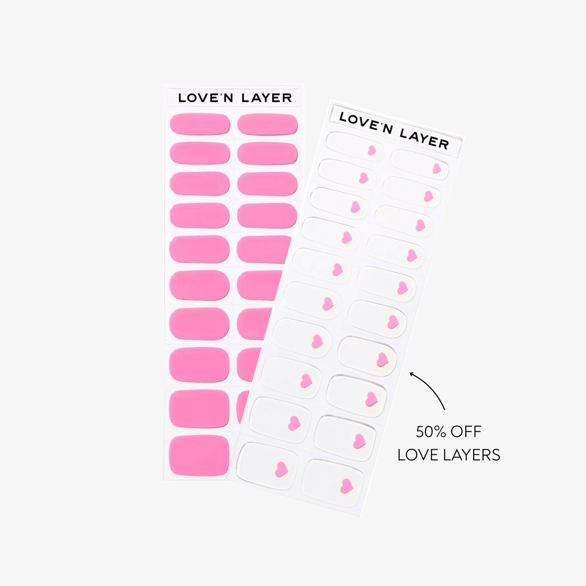 Solid & Love Hands Duo: Poppy Pink