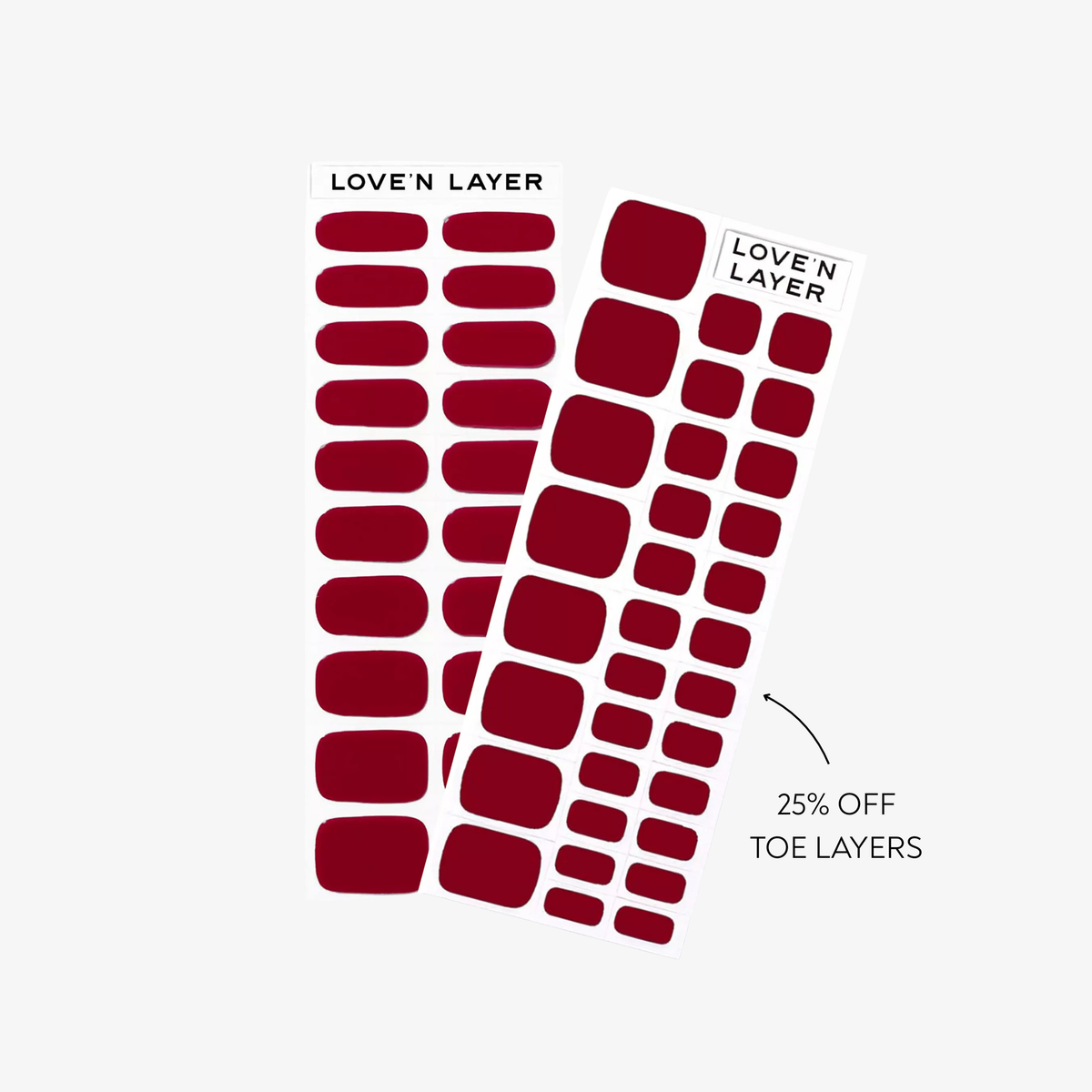 Hands & Toes Duo: Burgundy Red