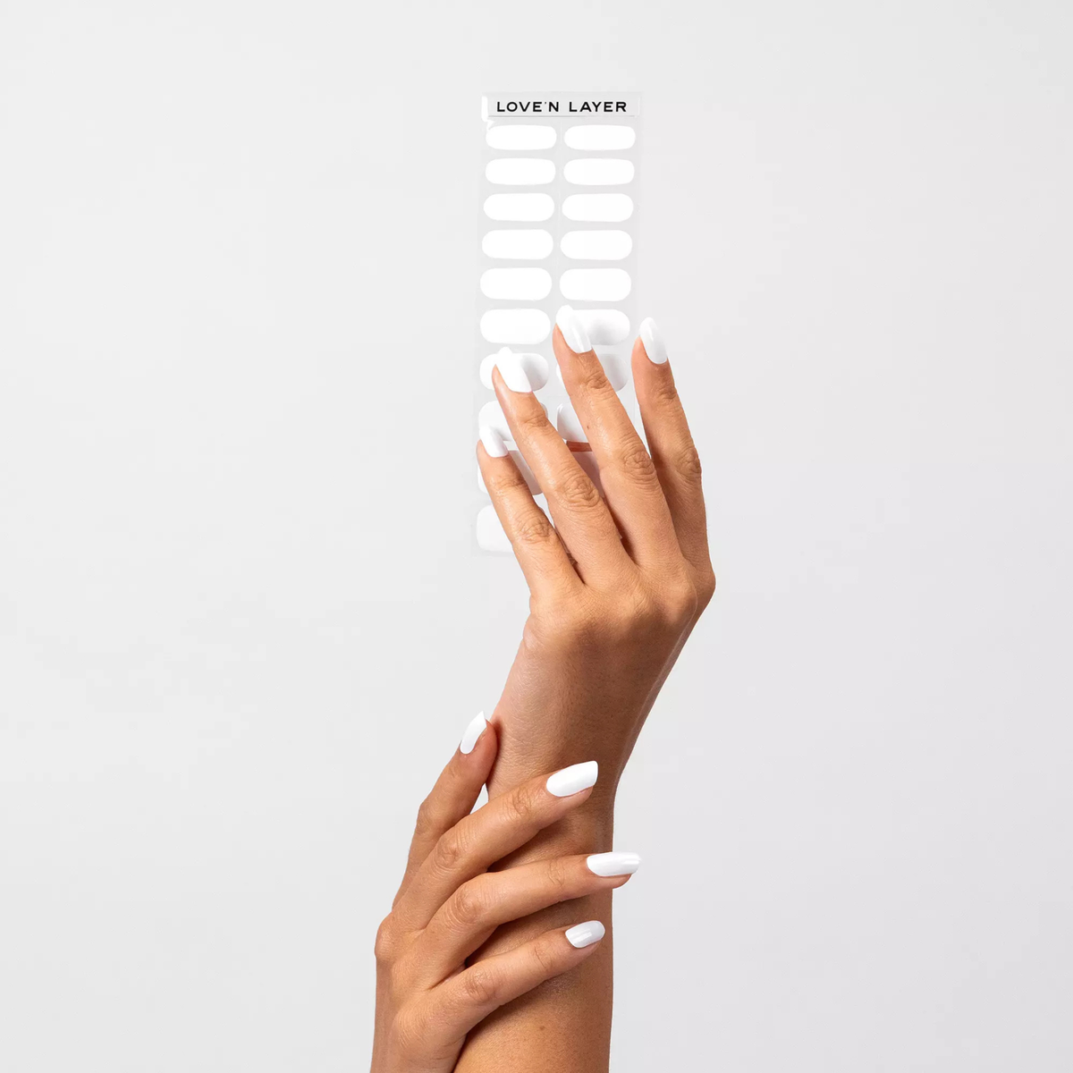 Solid & Pattern Hands Duo: Bright White