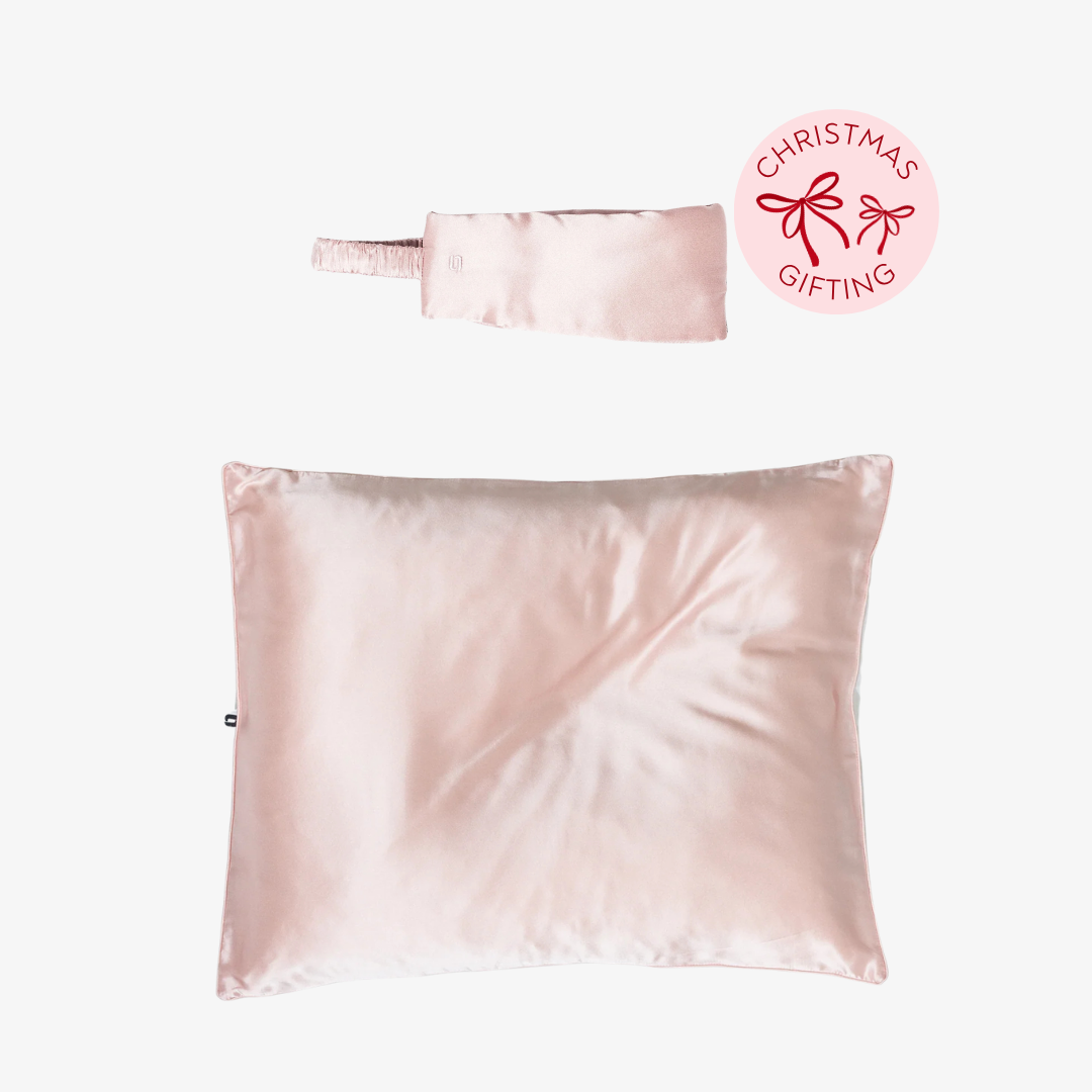 Rose Dreams Duo - Silk Eye Mask & Pillowcase