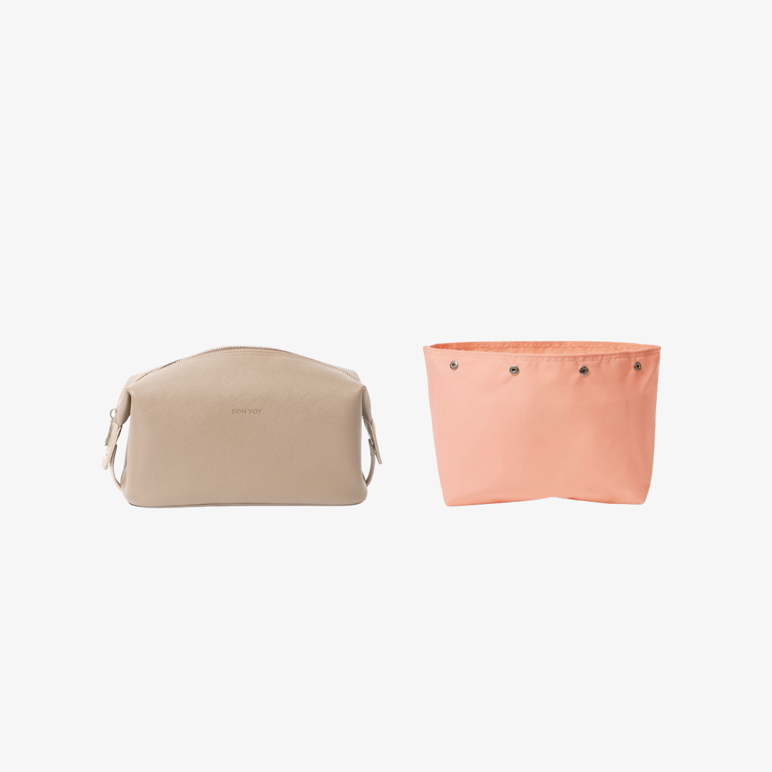 Toiletry Bag (Compact) - Beige