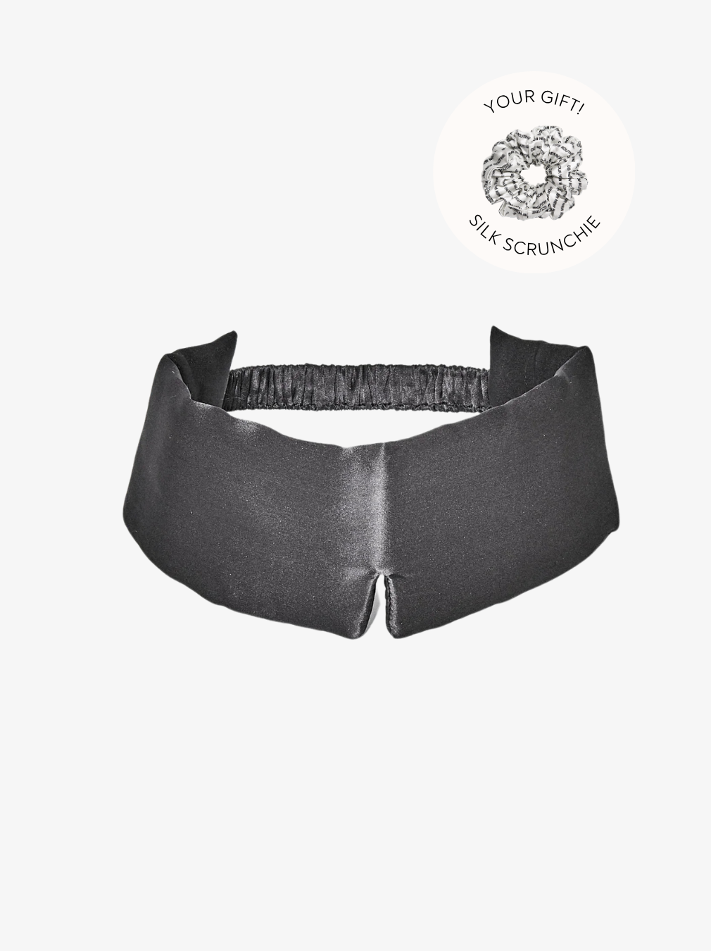 The Cloud Silk Eye Mask - Dark Grey