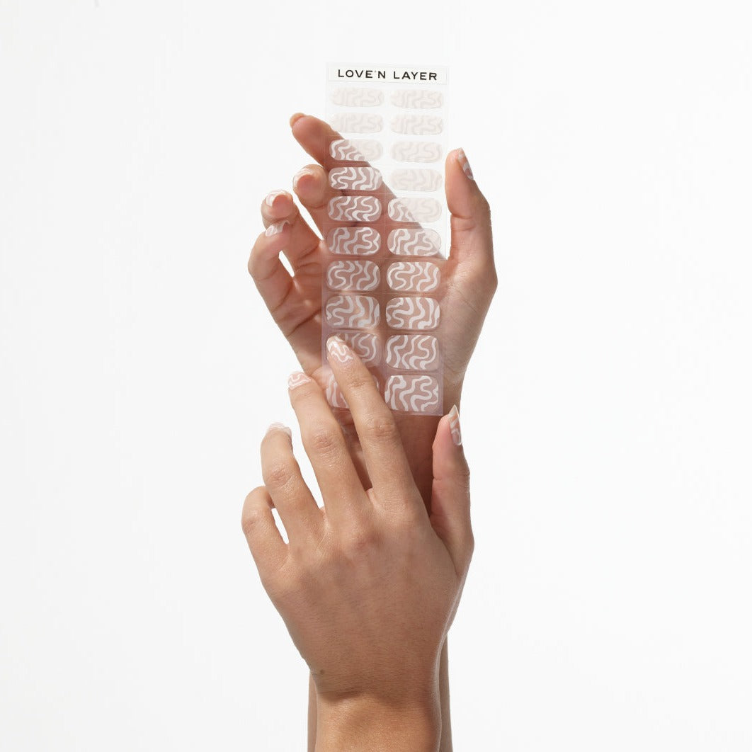Solid & Pattern Hands Duo: Bright White