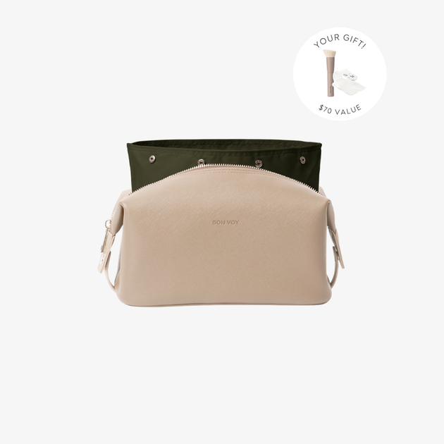 Toiletry Bag (Medium) - Beige